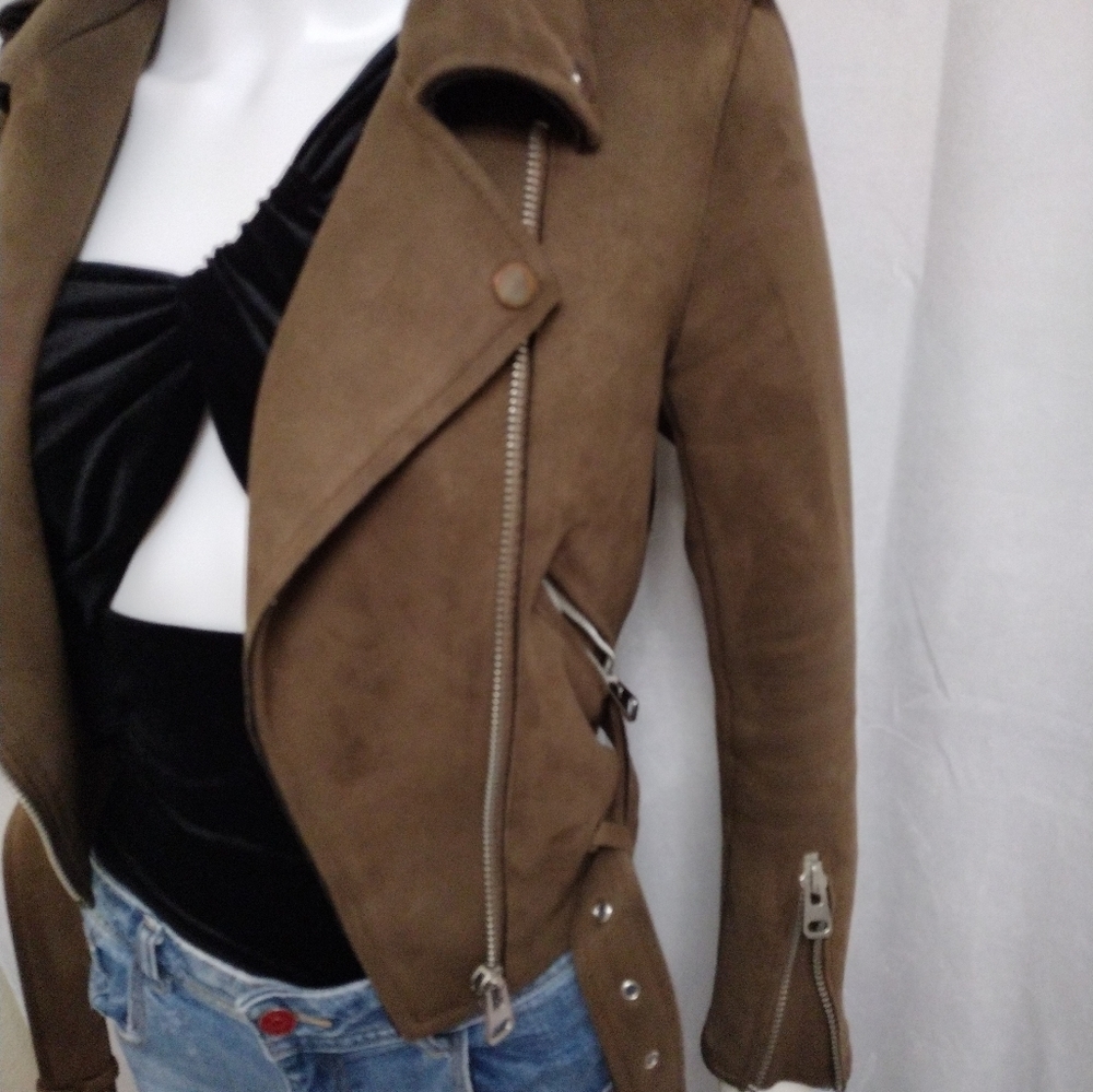 Zara Faux Suede Jacket - Picture 2 of 8